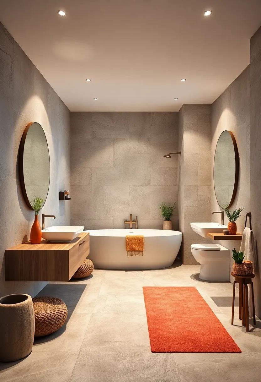 Opt for tiles made from recycled glass or porcelain to minimize environmental impact