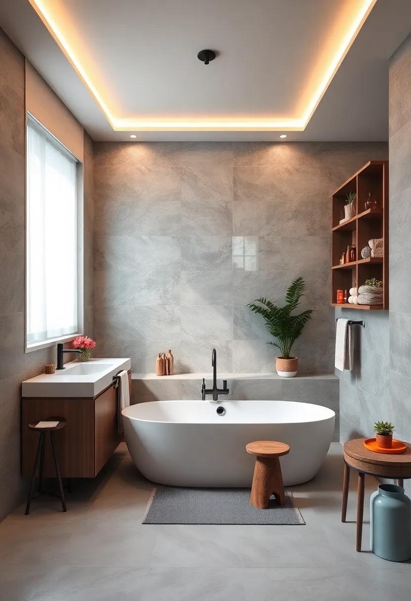 Use energy-efficient LED lighting with dimmer switches to save energy and create ambiance