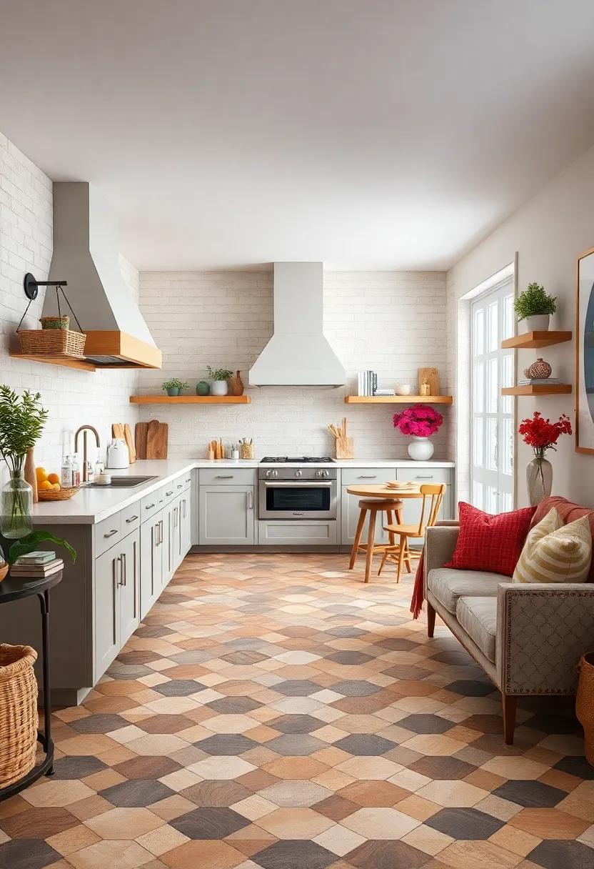 Checkerboard or Hexagonal Floor ​Tiles