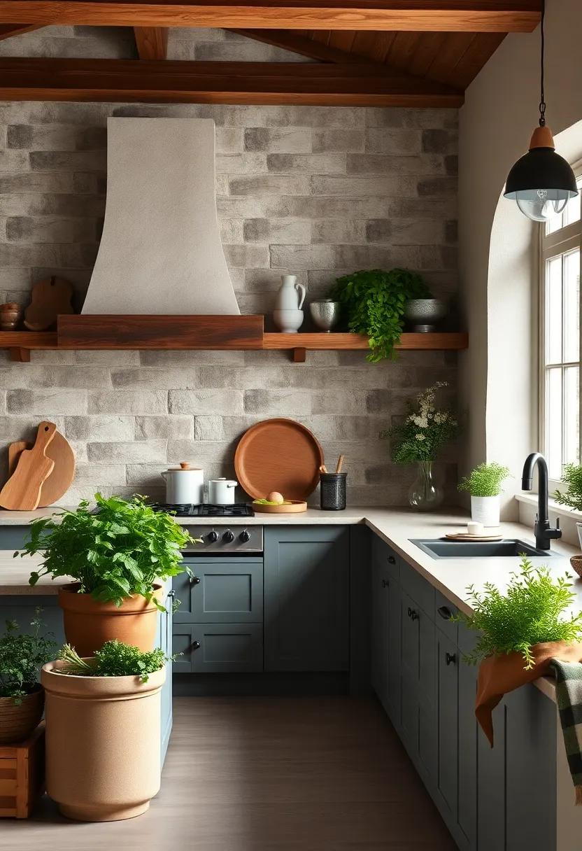 Fresh ⁢Herb Displays in Terra Cotta Pots