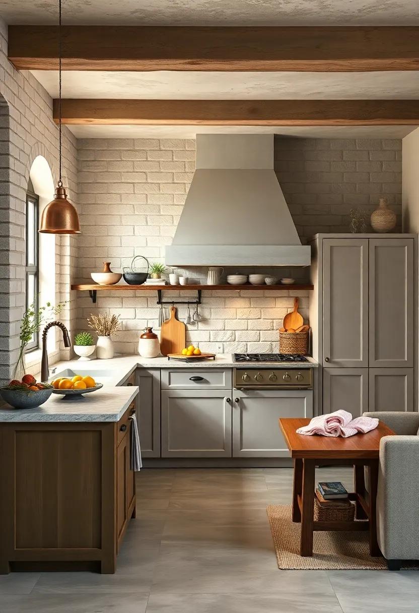 Hearth-Inspired Baking Areas with Stone Backsplash