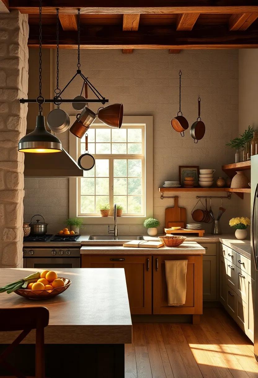 Pot Racks with Hanging Cookware