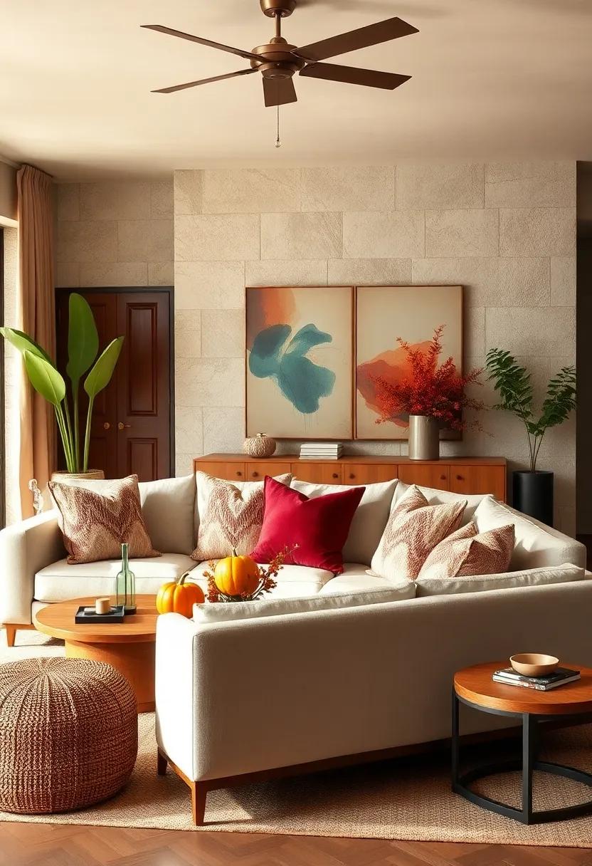 Introduce⁤ deep burgundy accents through velvet ⁤pillows for a textured,⁢ cozy addition