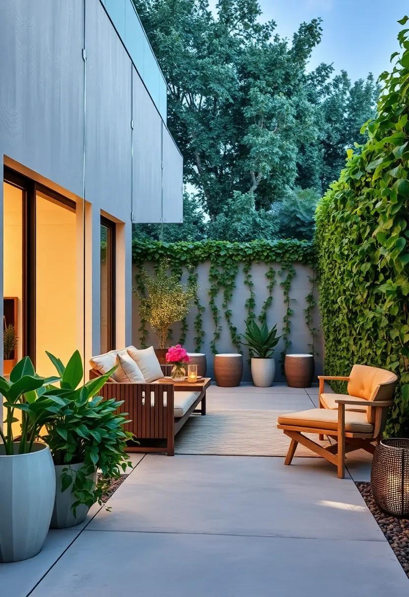 Transparent PVC Panel fences Highlighting The Natural Texture Of Draped ‍Ivy Along Walkways