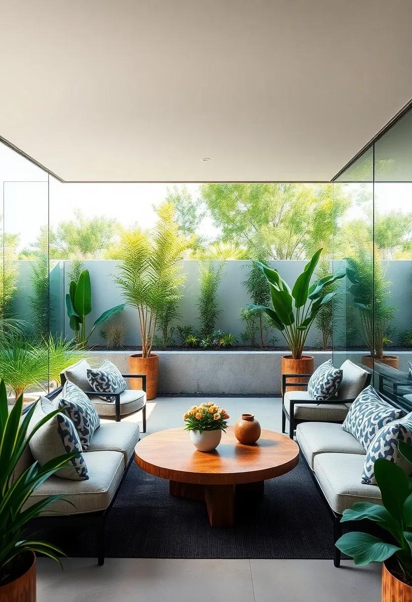 Frameless Tempered⁢ Glass Fences ⁣Enhancing ​Modern Minimalist Gardens