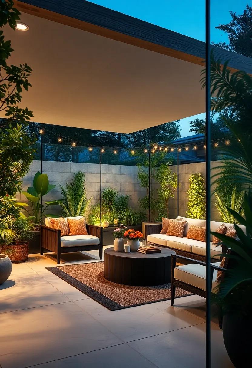 Glass Fences ⁣with⁤ Integrated LED ‌Lighting to Illuminate Gardens at ‍Night