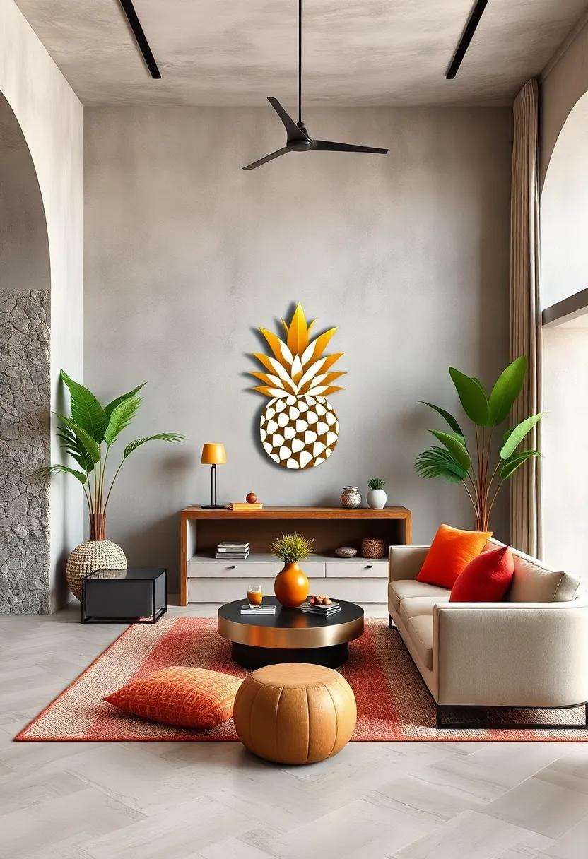 Classic Pineapple Silhouette: ​A ‌timeless outline that captures the ‍essence ‌of tropical⁤ elegance​ with clean, simple⁤ lines