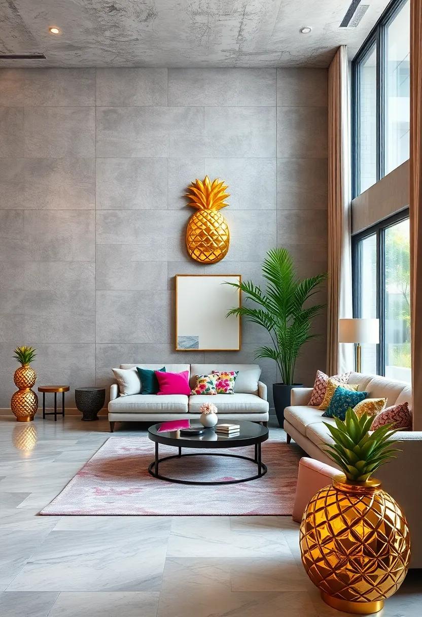 gold⁤ Foil‌ pineapple ⁤Accent: ⁣Luxurious⁤ and ⁤eye-catching, perfect for upscale event invitations‌ and⁣ packaging