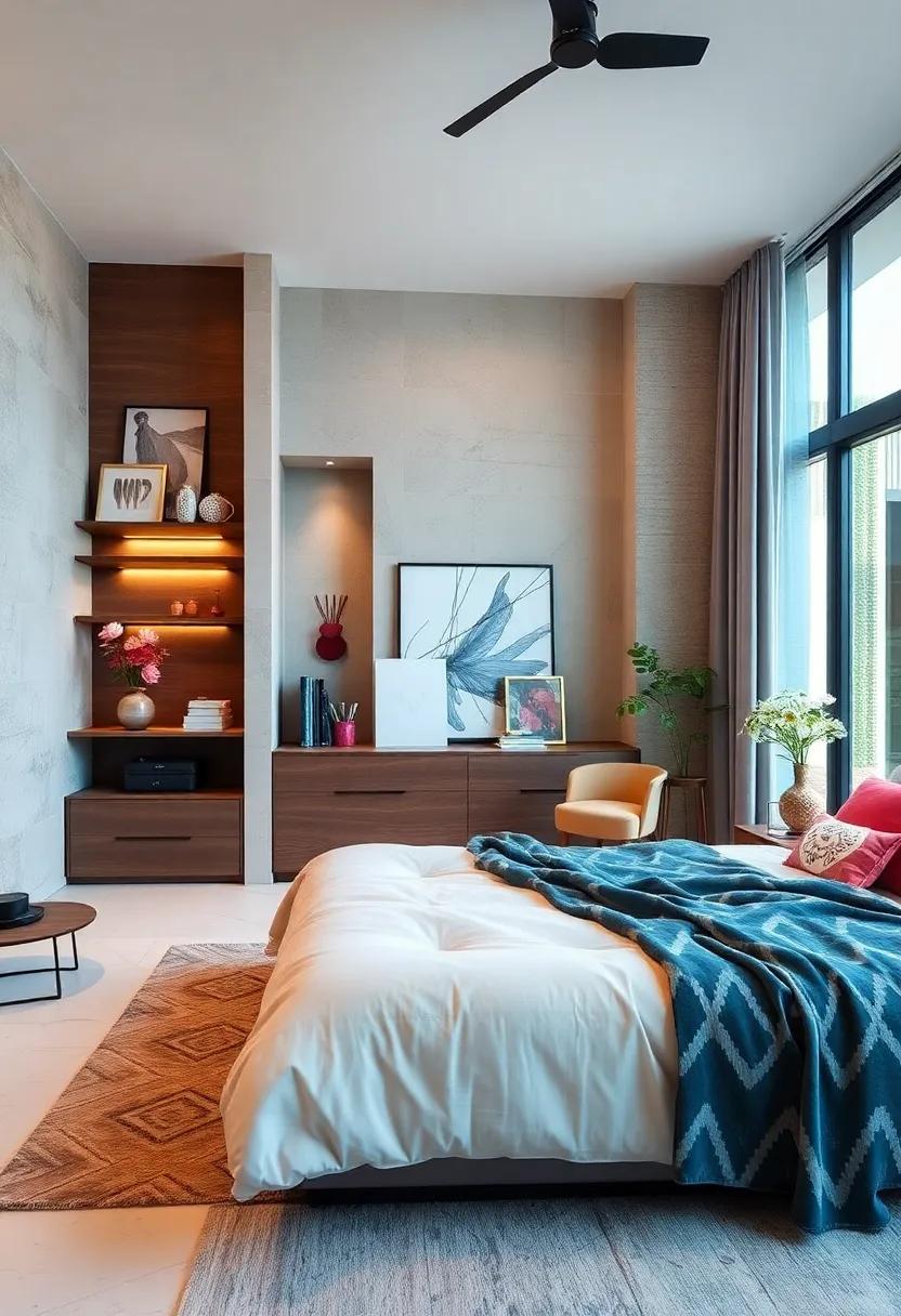 Incorporate built-in wall ⁤niches for a sleek, recessed storage ⁢solution‌ that keeps clutter ​out ​of sight