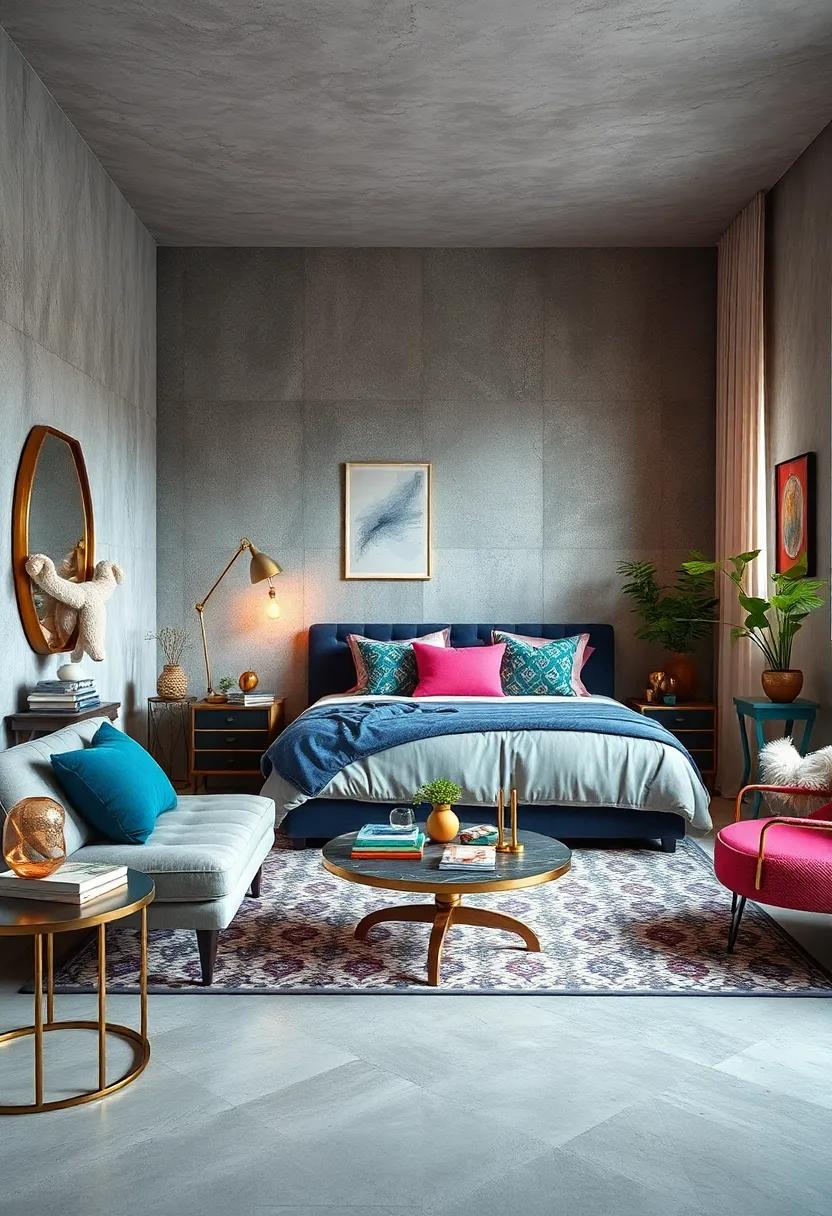 Combine metallic accents with bright hues to add a touch of glamour