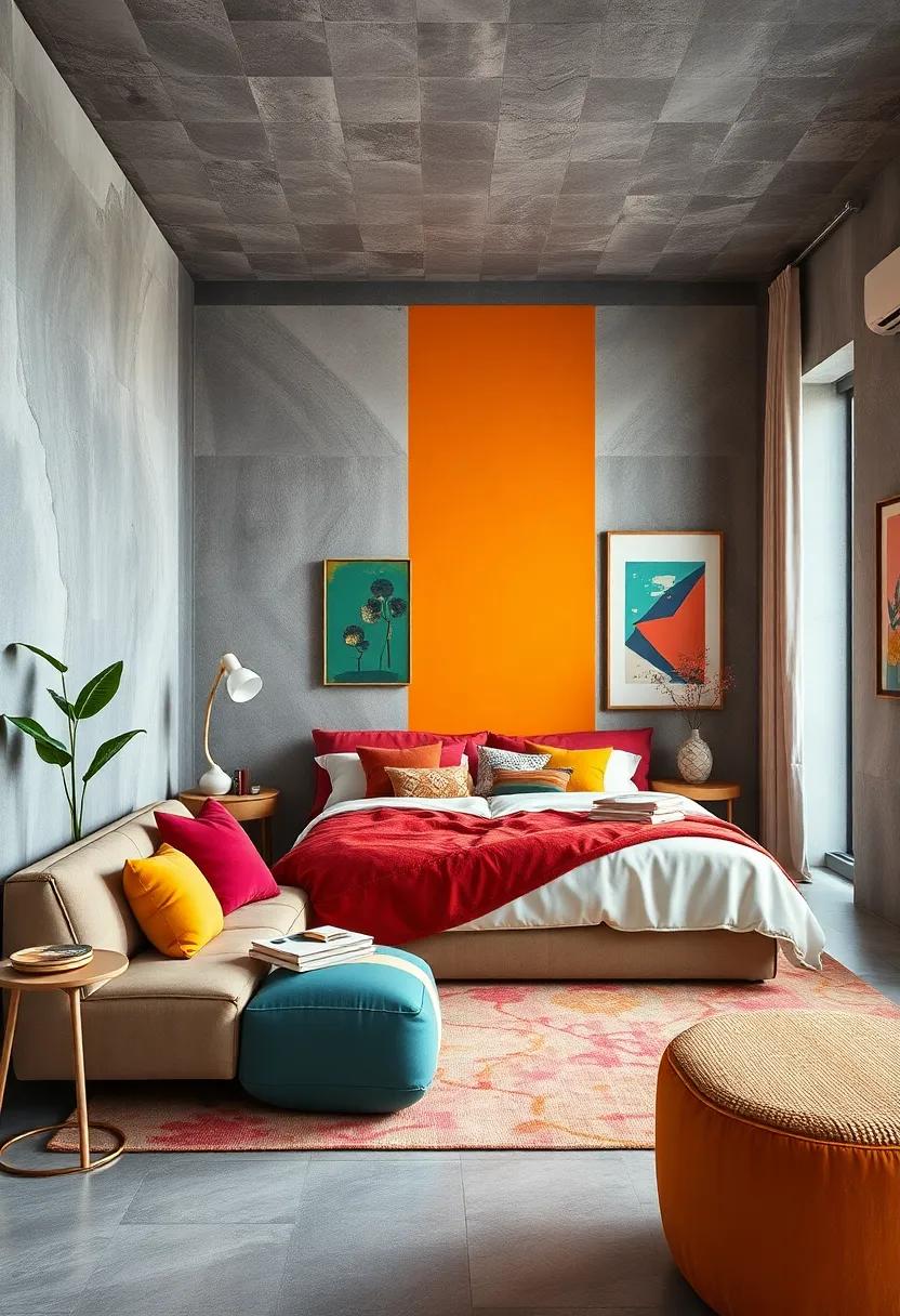 Experiment with bold color blocking on walls or⁣ furniture to create modern artistic flair