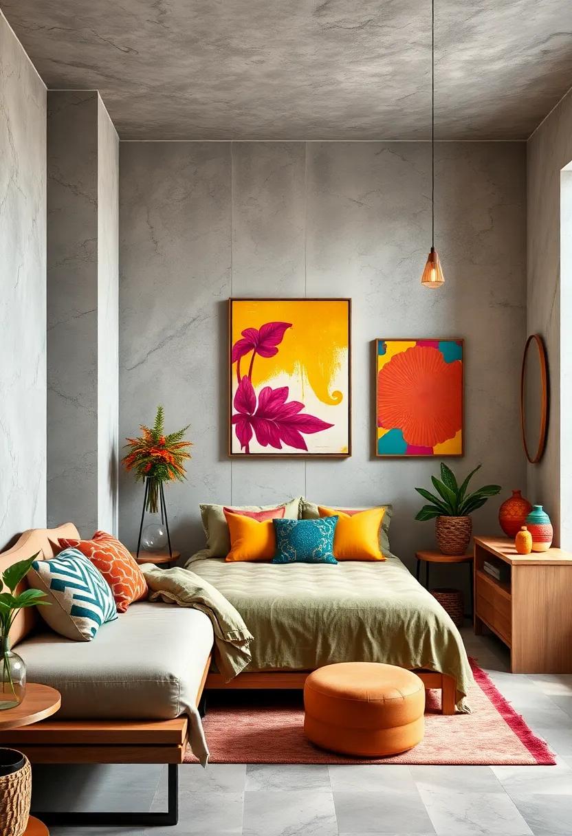 Incorporate vibrant wall art that⁢ reflects your personality and adds character to the room