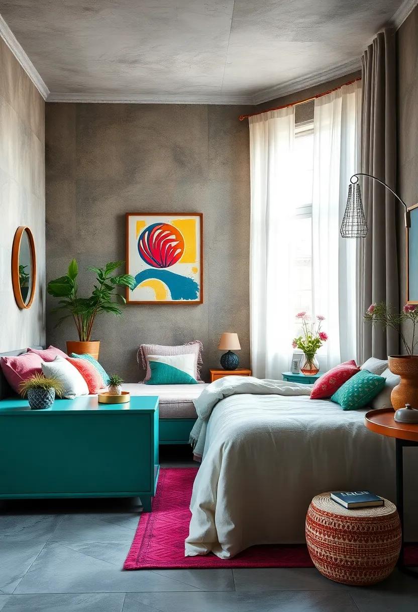 Paint ‌furniture in unexpected, lively colors ⁤to transform ordinary pieces into statement items