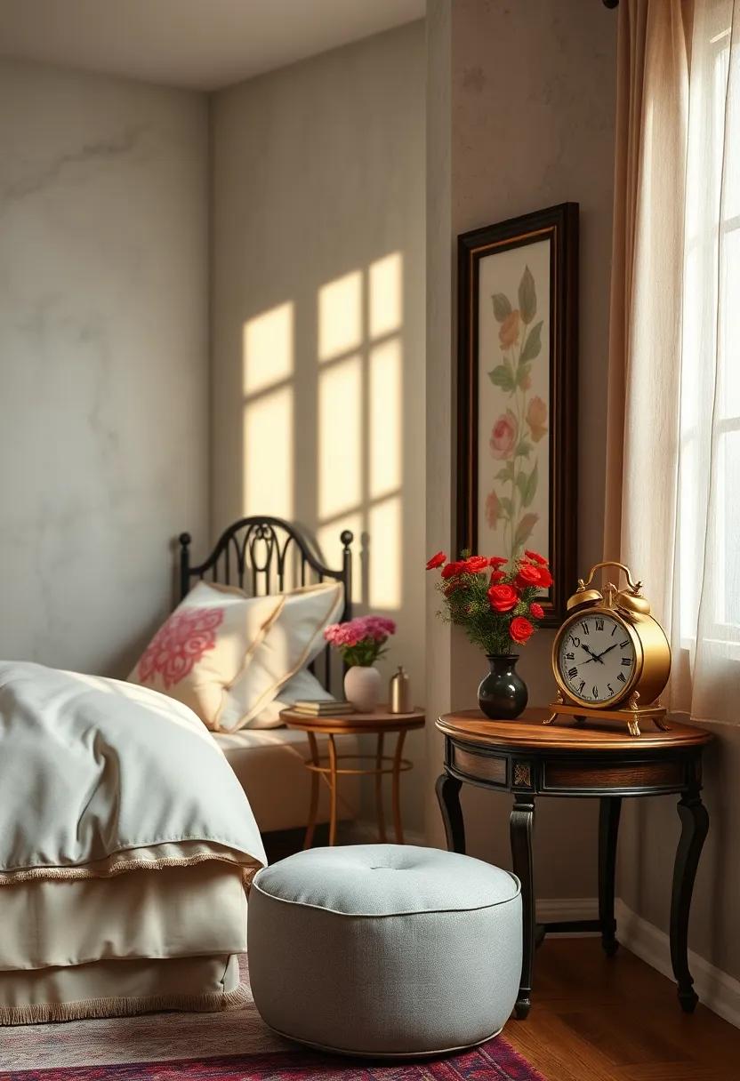 Classic Antique Clocks Positioned on⁣ Side Tables Adding Historical Character⁤ to the Room