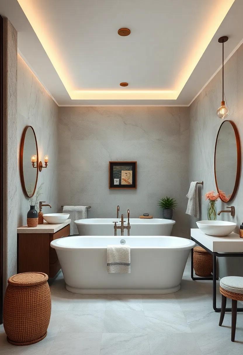 Rolled-Edge Porcelain Bathtubs⁣ Creating Nostalgic Appeal