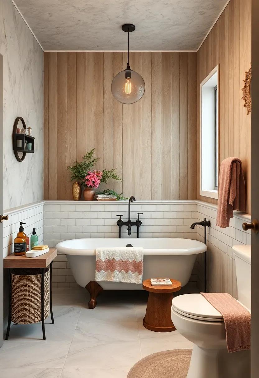 Subway ⁤Tile Wainscoting Paired with Painted Wood⁢ Paneling