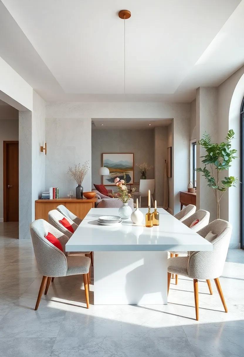 Pair‌ Your White Dining⁤ Table with Upholstered Chairs for Comfortable Elegance