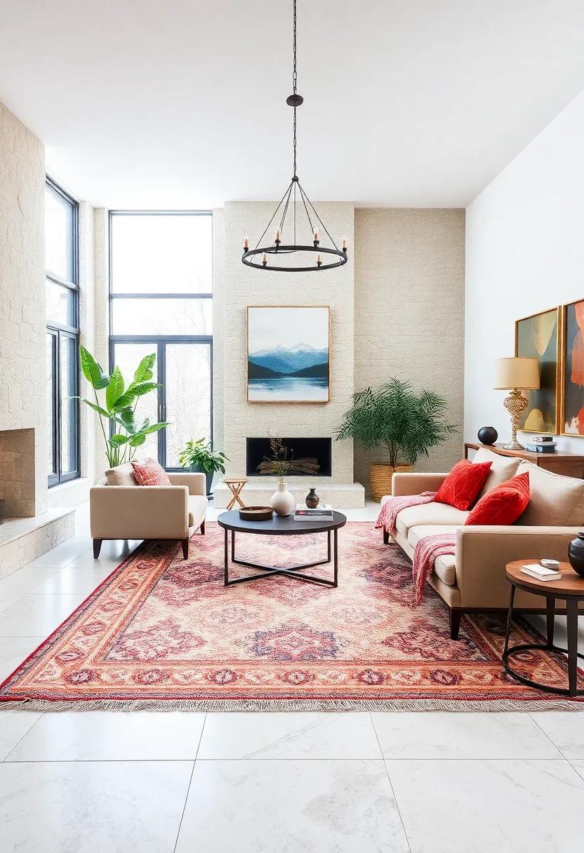 Add Patterned Rugs‍ to⁤ anchor and Cozy Up Your Space