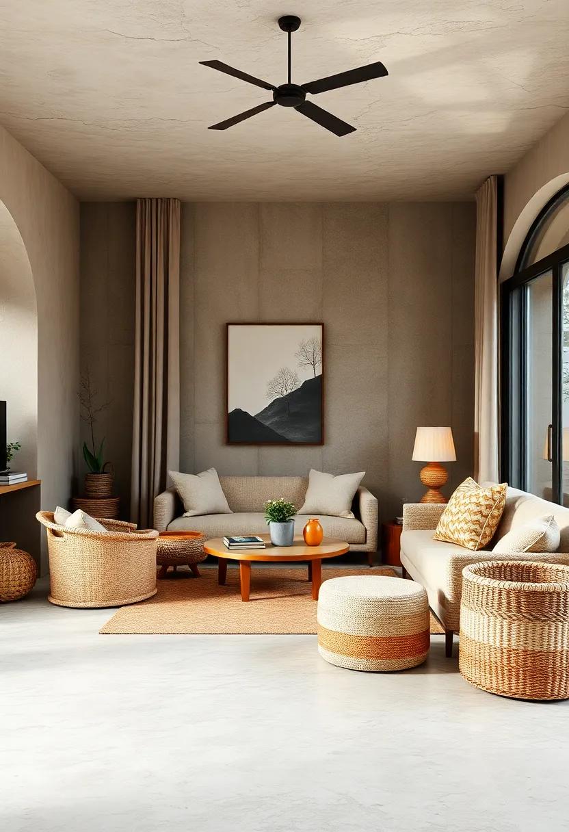 Incorporate Handwoven Baskets for Texture⁢ and‌ Functionality