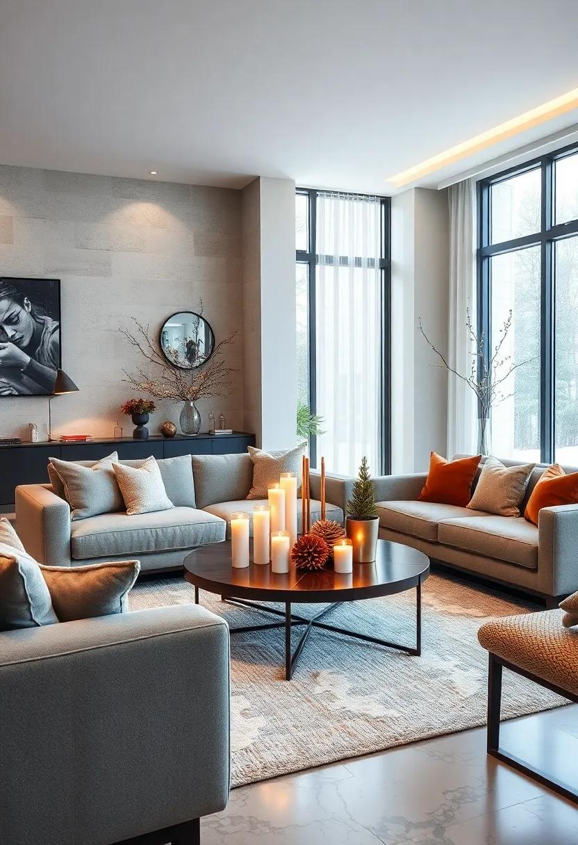 Style Coffee Tables with Candles and Seasonal⁢ Decor
