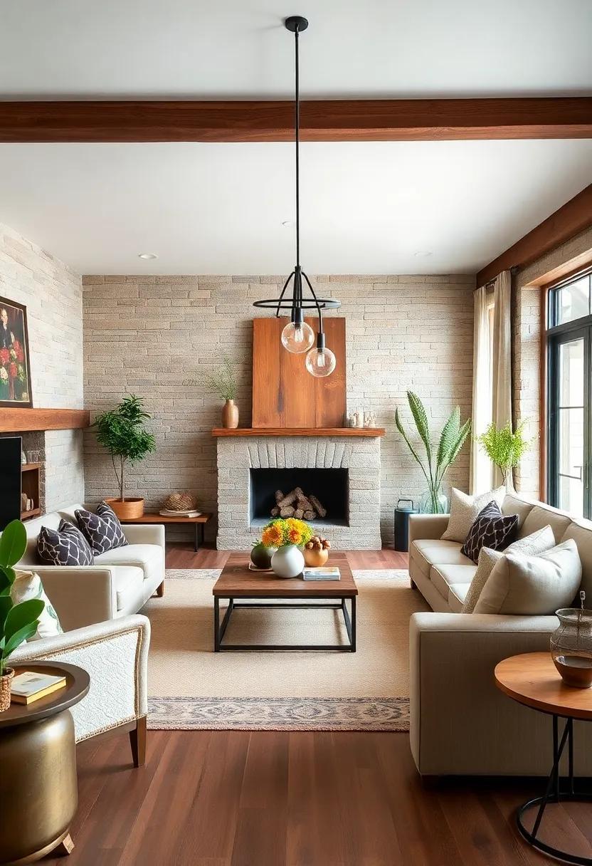 25 Charming Farmhouse Living Room Ideas Featuring Rustic Wood Accents for Cozy Style