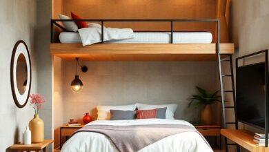 23 Smart and Stylish Small Bedroom Ideas with Lofted Beds for Space Savers
