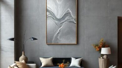 23 Stunning Luxury Gray Walls Paired with Silver Artwork to Elevate Your Space