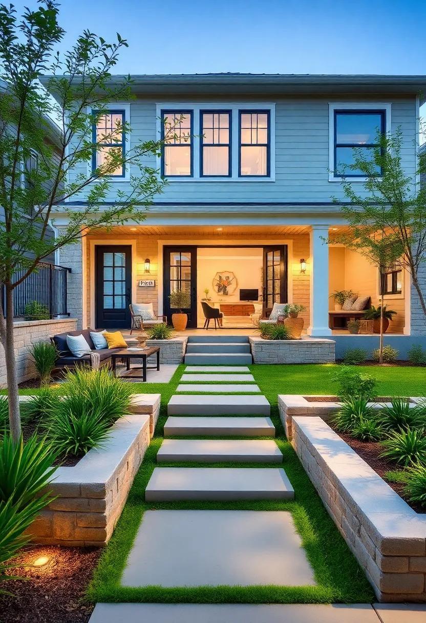 23 Stunning Tiered Front Yard Ideas with Retaining Walls to Elevate Your Curb Appeal