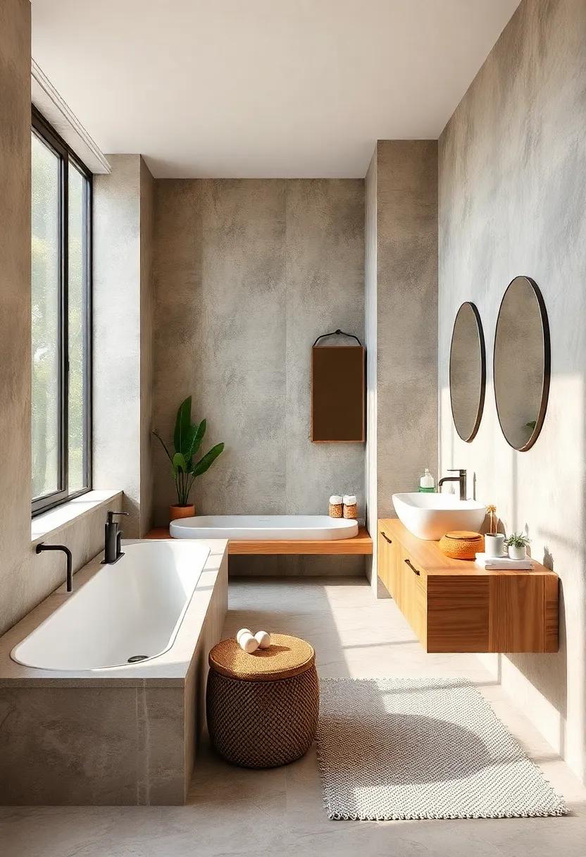 Incorporate ​natural elements like bamboo‍ or teak accessories to bring⁣ warmth and eco-friendly charm⁤ to ​your bathroom