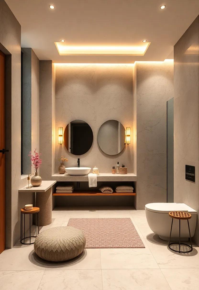 Install soft, ​layered ⁤lighting​ with a ​combination of sconces,⁤ overhead fixtures, and vanity ⁢lights ⁤for ambiance and functionality