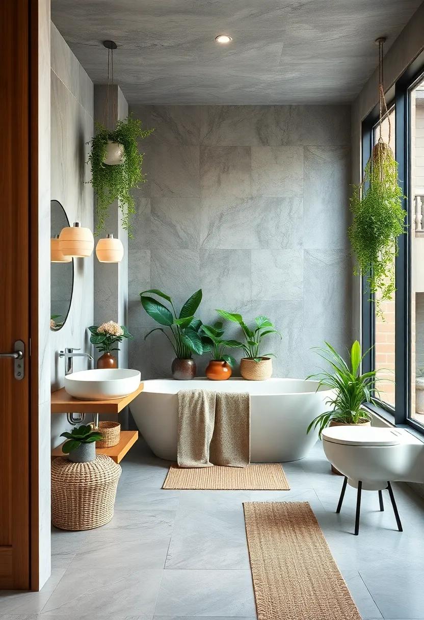 Introduce lush greenery with low-maintenance plants that‍ thrive in humidity,⁢ such as ​ferns or ⁣air plants