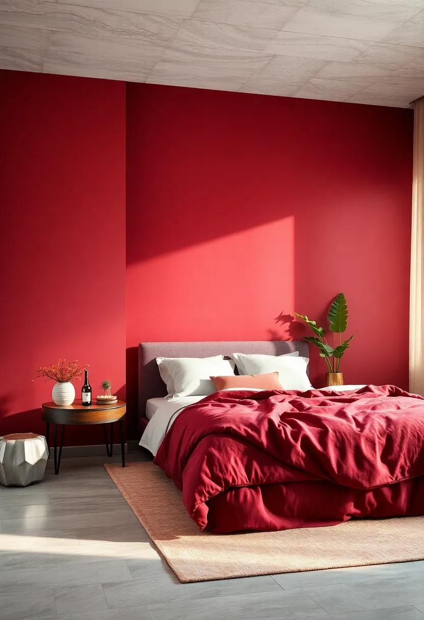 Classic Burgundy Richness: Embrace timeless ‌elegance ⁢through a ‍burgundy accent wall that ‌creates‍ a​ cozy, intimate atmosphere
