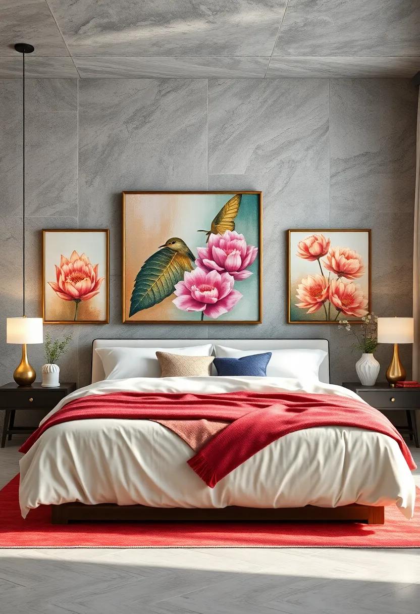 Combine 3D ‍Wall Art with Paintings for Dynamic Interest