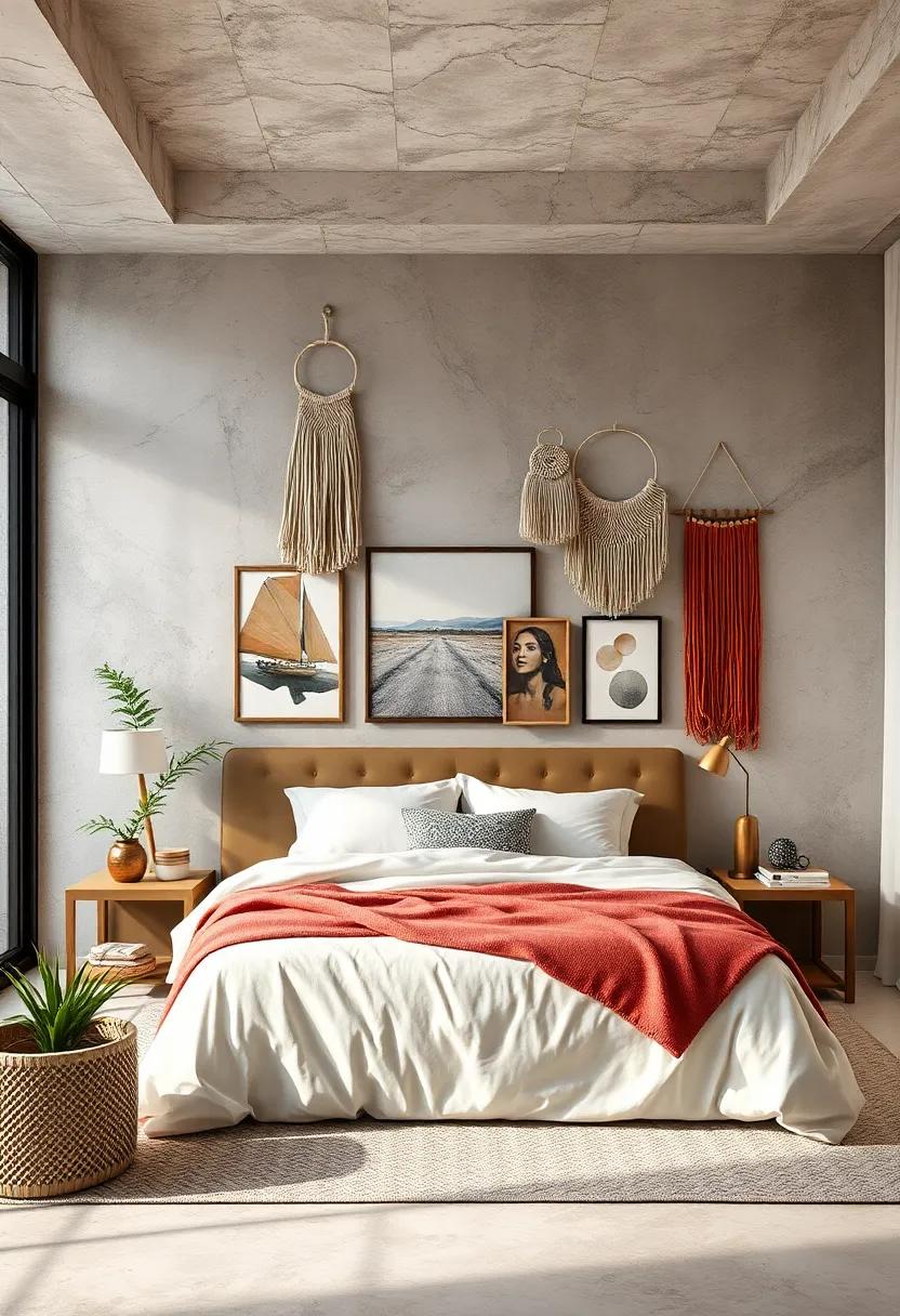 Mix Textured Wall Hangings like Macramé and Woven Pieces for Depth