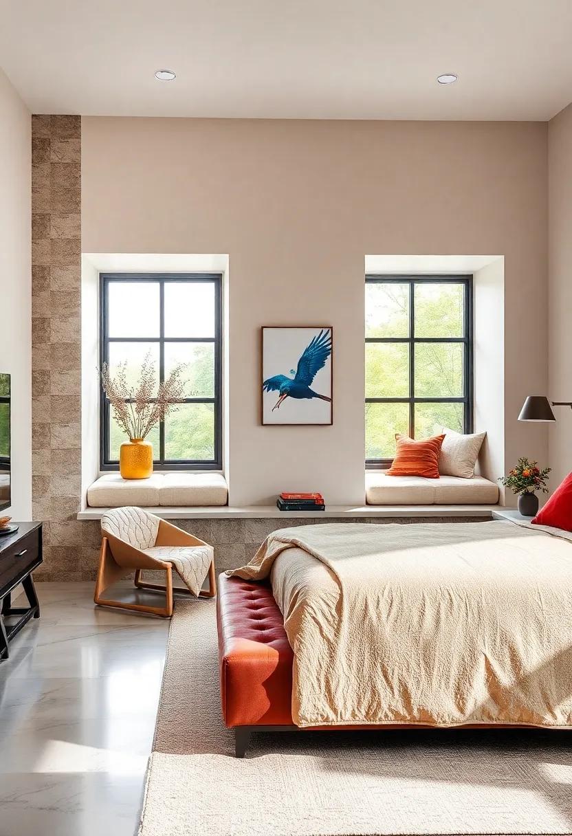 Contemporary⁢ Canopy Beds with Sheer Drapes