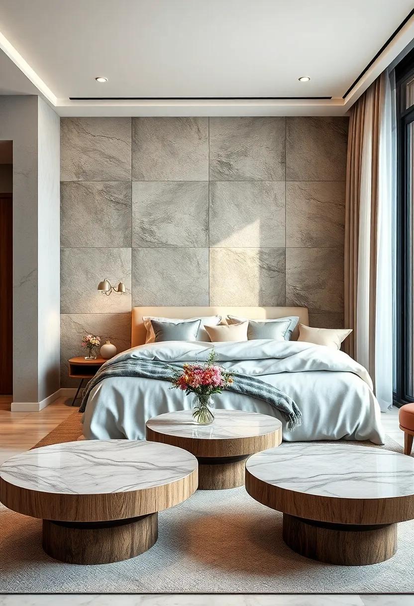 Rounded Edge Coffee⁢ Tables for Soft Visuals