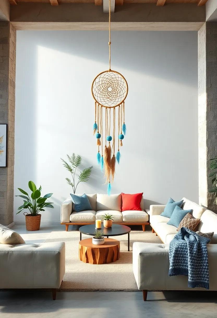 Earth and Sky Dreamcatcher – Combining natural ​jute with sky-blue ‍accents, this design bridges grounded roots and airy‌ dreams
