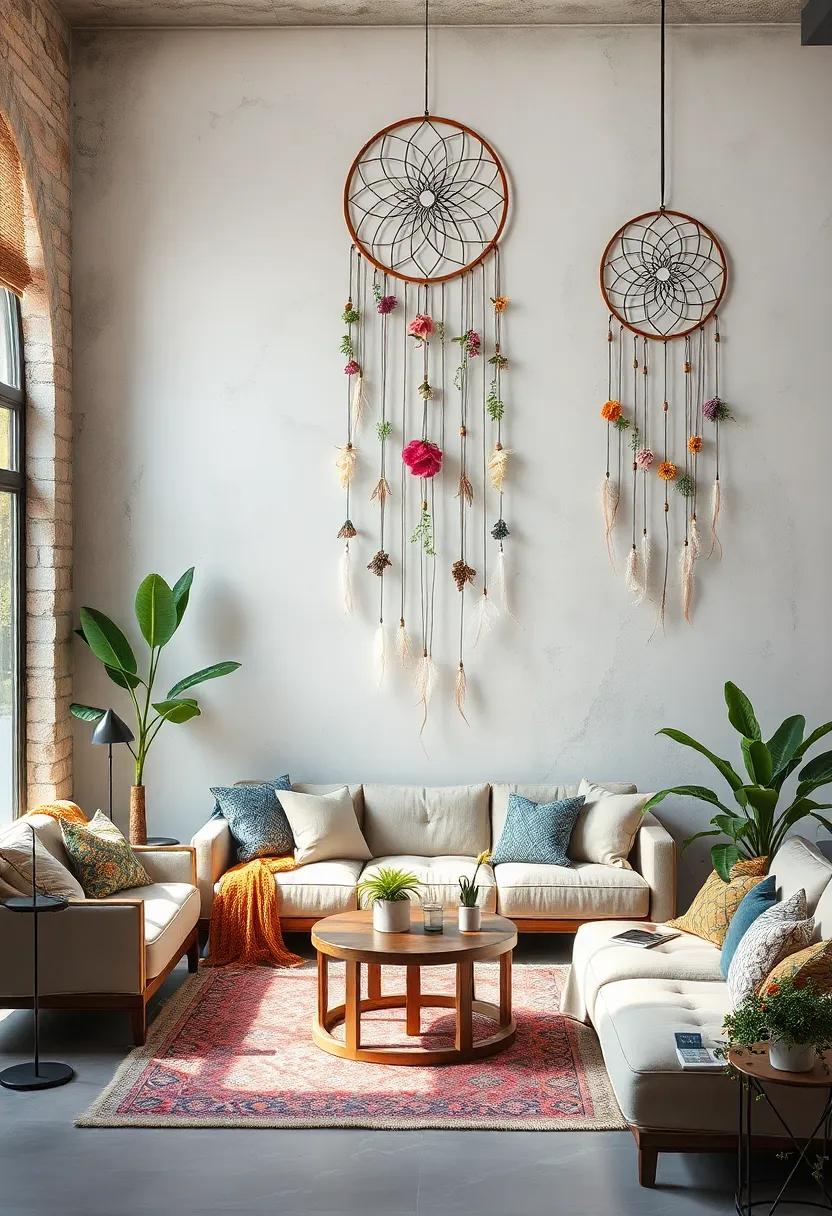 Enchanted⁢ Garden Dreamcatcher⁣ – ‍A blend of floral and‌ ethereal elements ‌conjures a mystical, ‍serene garden right on your wall