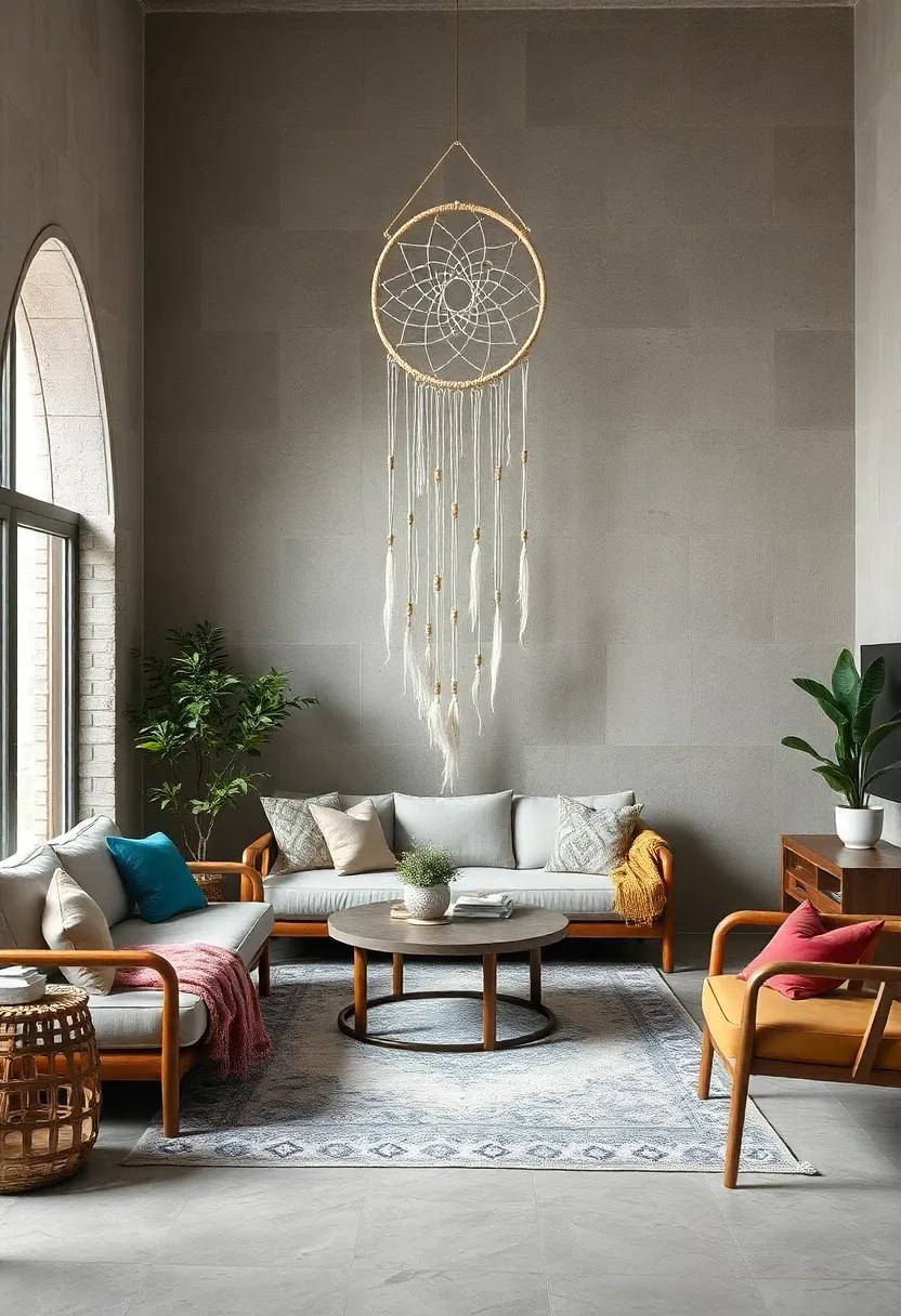 Ocean‌ Driftwood Dreamcatcher‌ – Smoothed ⁣pieces of driftwood paired with ⁣sea-inspired threads evoke coastal calm