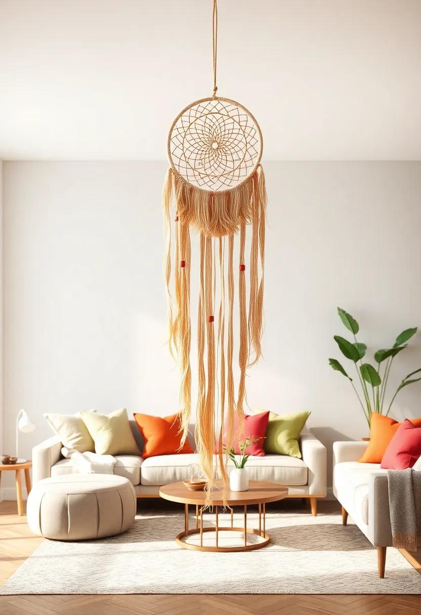 Soft ⁢Fringe dreamcatcher – Layers of flowing fringe create texture and movement, ⁣enriching your ‌room’s atmosphere