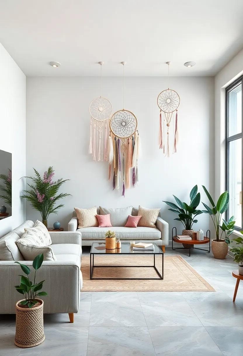 Soft Pastel Dreamcatcher – ⁤Gentle‌ shades of blush, lavender, and ⁣cream offer subtle elegance and tranquil vibes