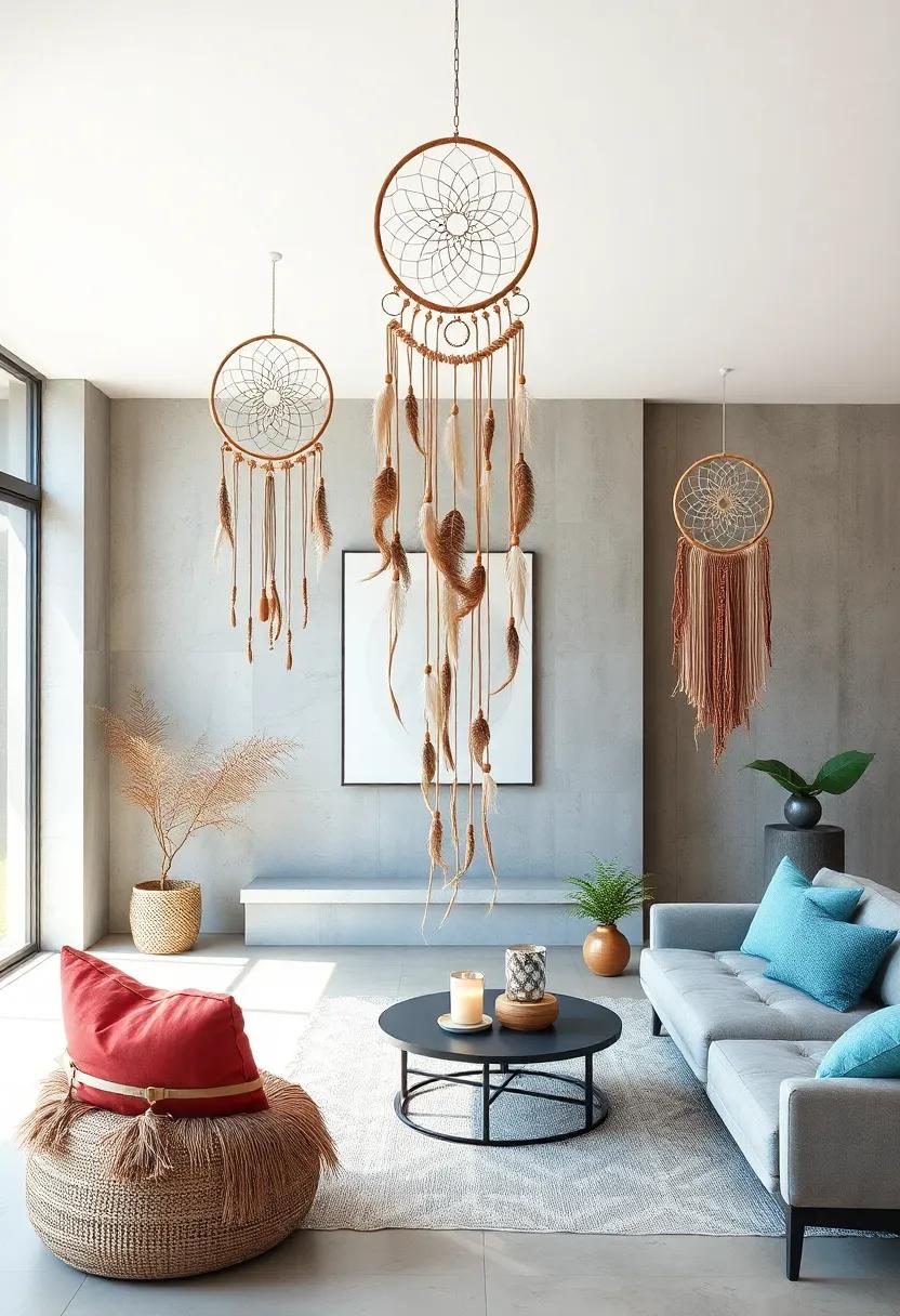 Wild​ and Free Dreamcatcher – ‌Untamed feathers and loose​ weaving‍ celebrate ‍the unstructured freedom of boho style