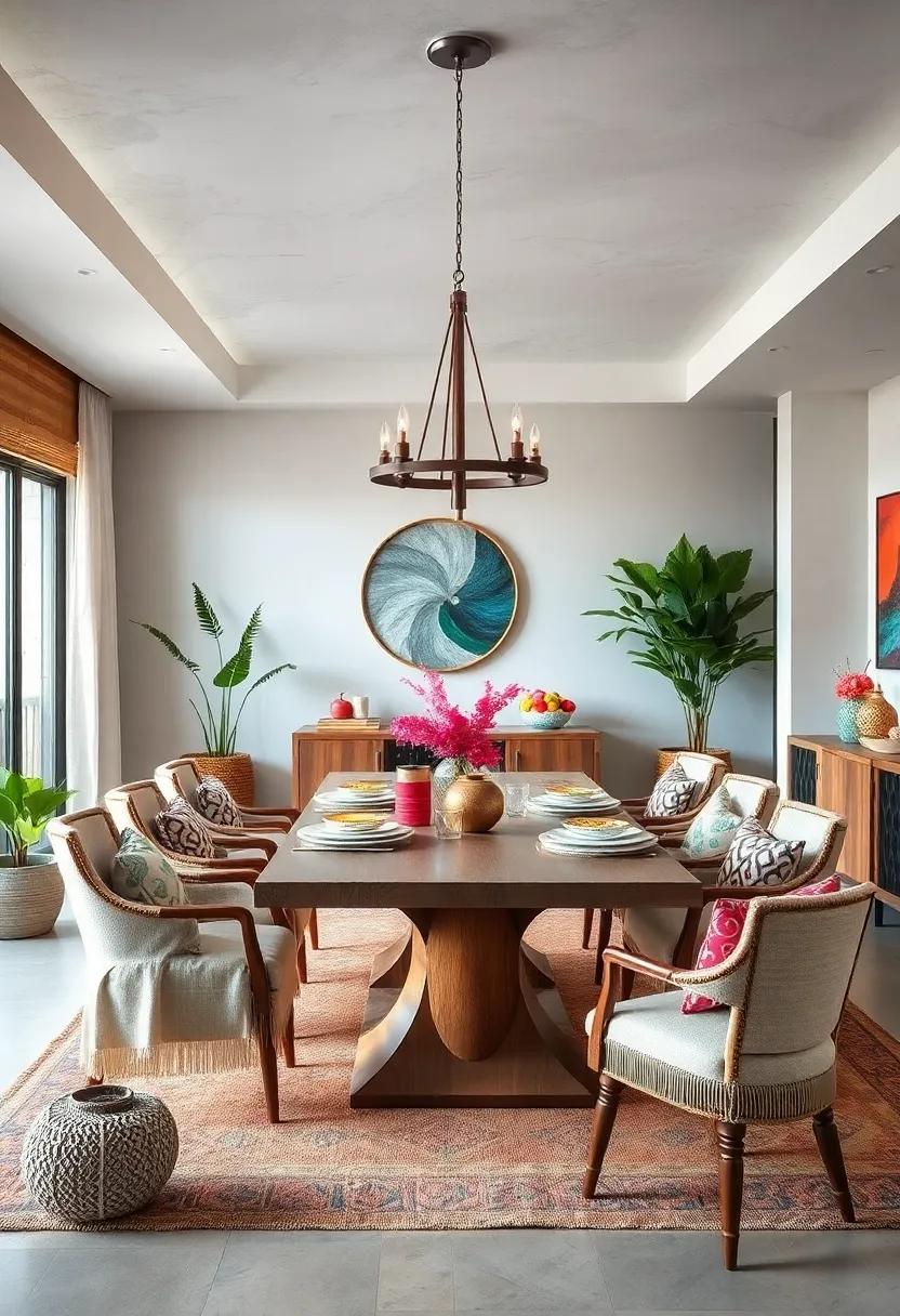 Blend‍ neutral tones with splashes of jewel colors to⁢ balance ‍boho vibrancy and calm