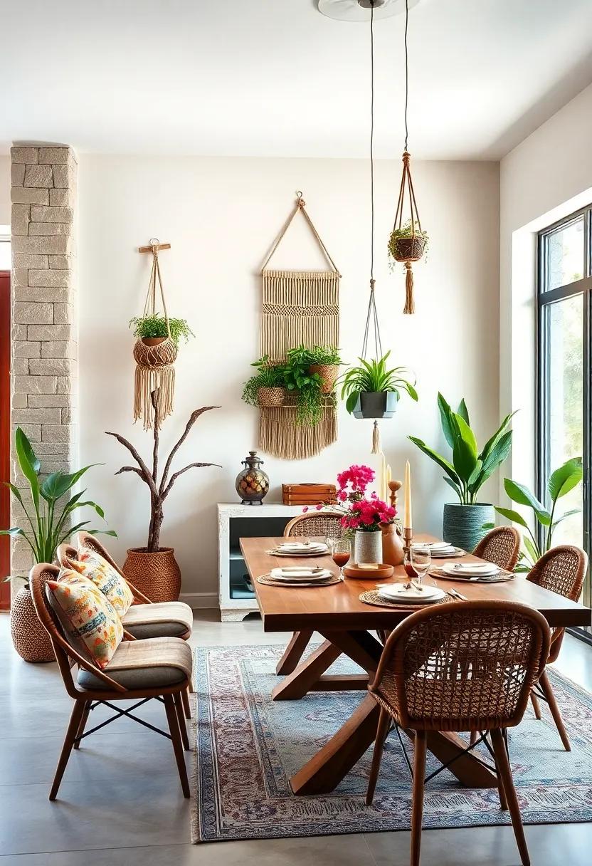 Hang macramé wall art or plant holders to bring in handcrafted details and ‌organic‌ vibes