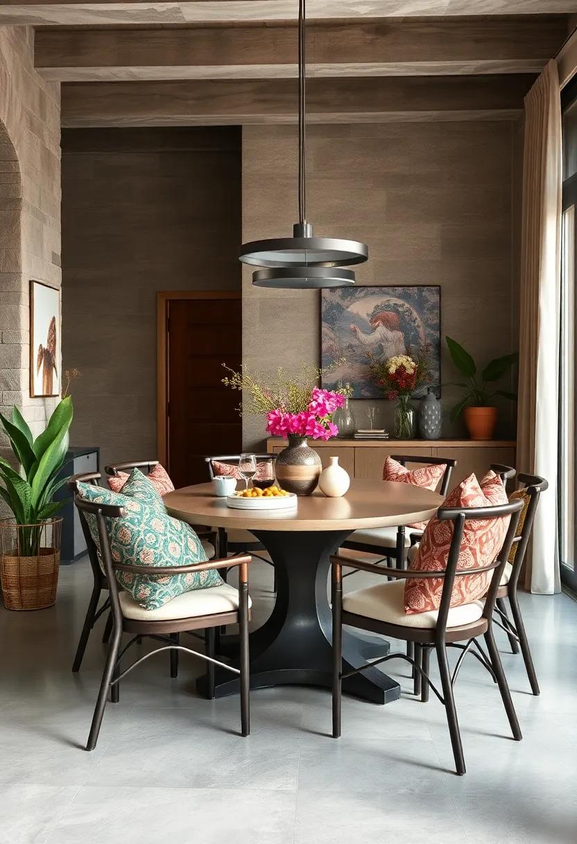 Integrate soft,patterned cushions on chairs to add⁤ comfort and ‌a ‍splash⁣ of color