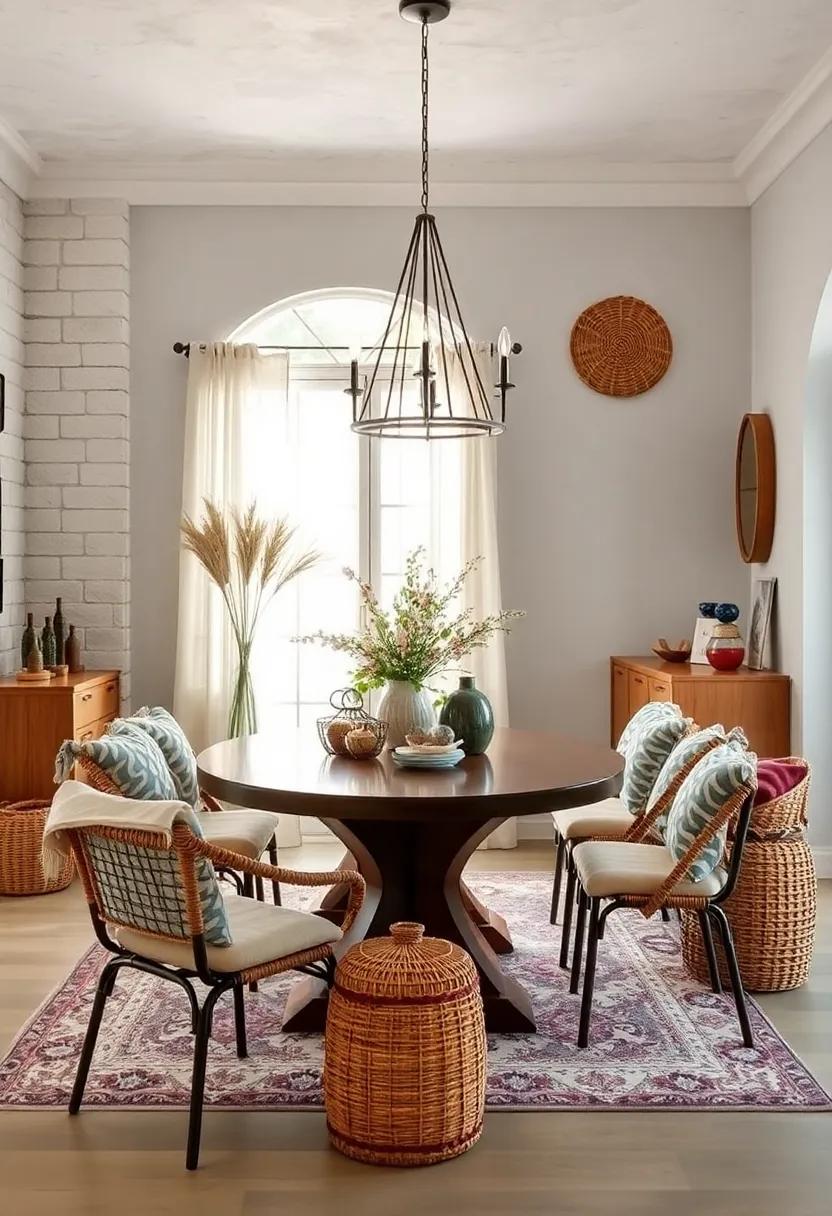 Introduce rattan or wicker baskets for storage that doubles as decorative accents