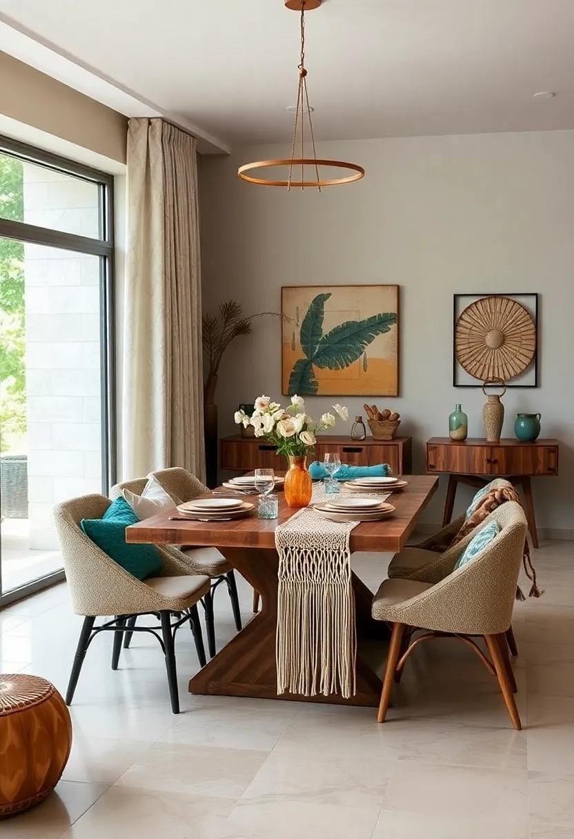 Use a⁤ macramé or fringed table runner to infuse texture and ⁣cozy,⁤ handcrafted charm