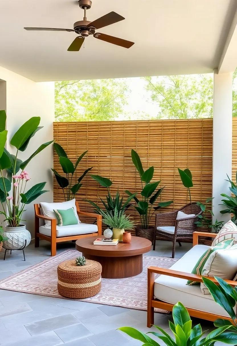 Bamboo Privacy Screens: Use bamboo stakes ‌or panels to create a​ lightweight,​ eco-friendly ⁣barrier with ⁣a tropical vibe