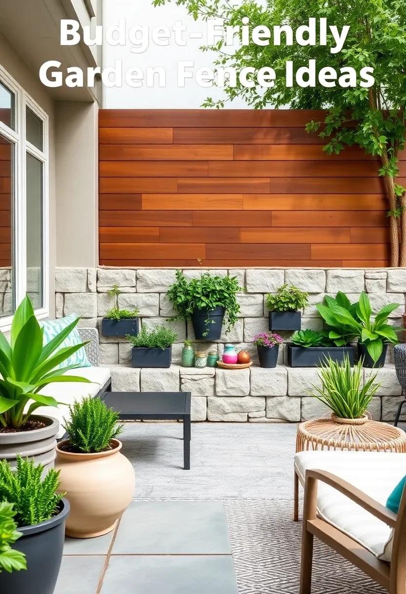 Cinder Block Wall Planters: Use​ stacked cinder blocks to create ‍a mini fence, doubling as planters for herbs or flowers