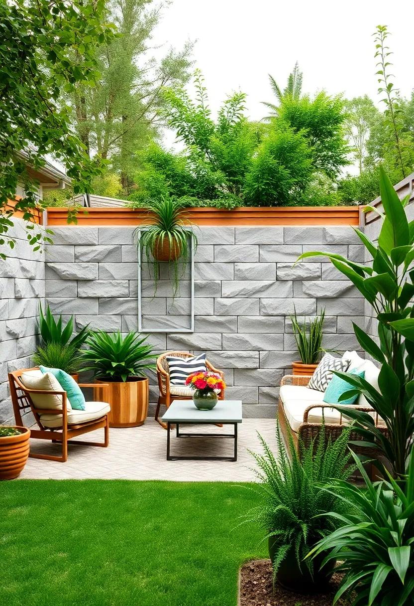 Concrete Block ‌Fence: Stack concrete blocks‍ in a staggered pattern for a⁢ sturdy, ‌minimalist look that won't drain your ‌wallet